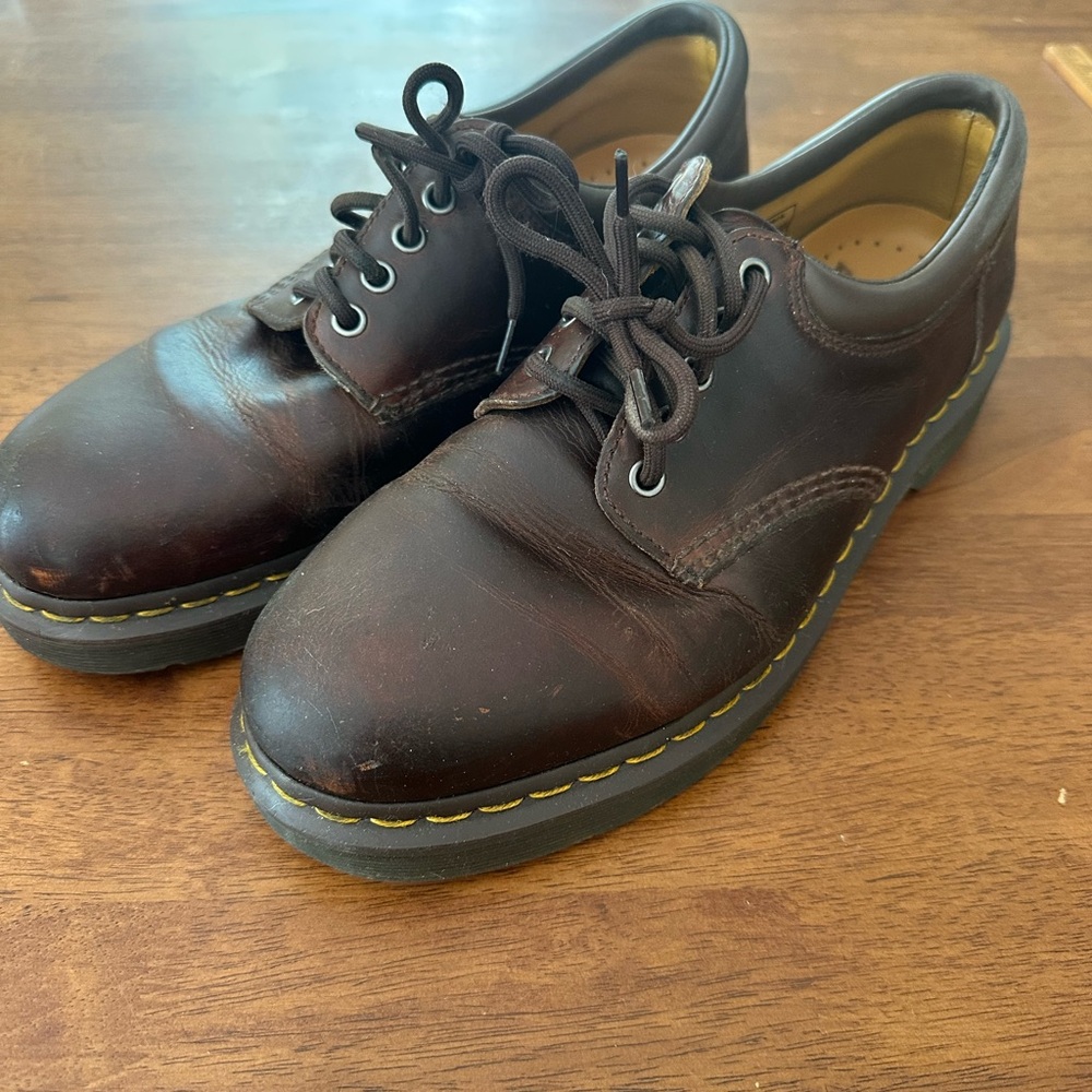 Dr. Martens Dark Brown Leather Oxfords